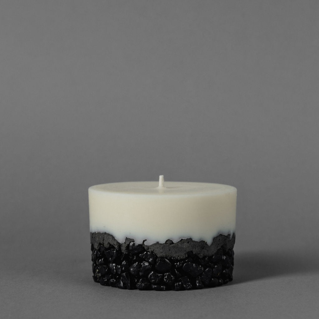 Cylindrical Candle — Black