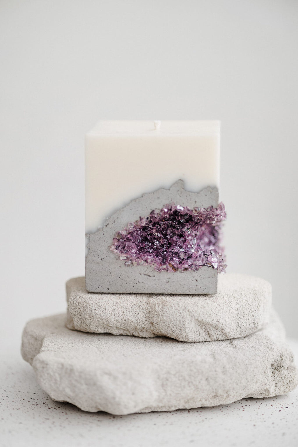 Square Candle — Purple