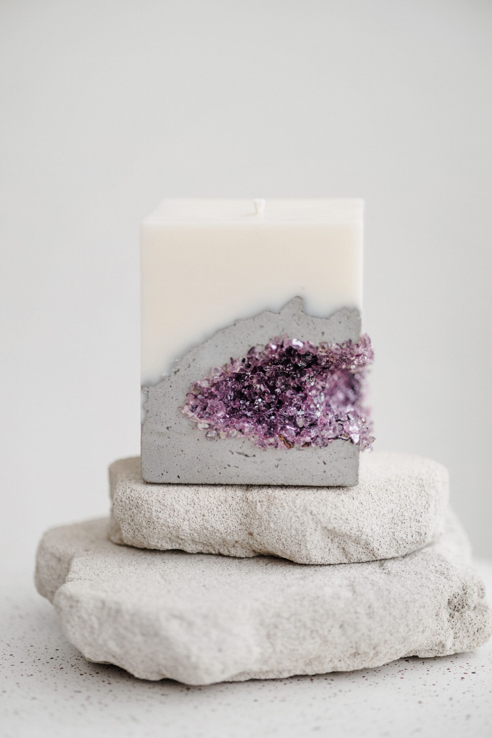 Square Candle — Purple