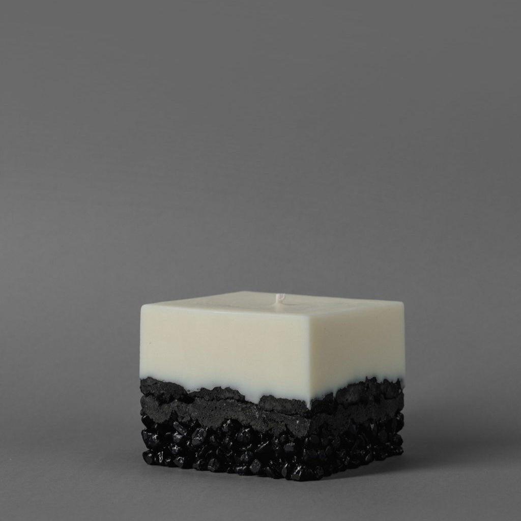 Square Candle — Black