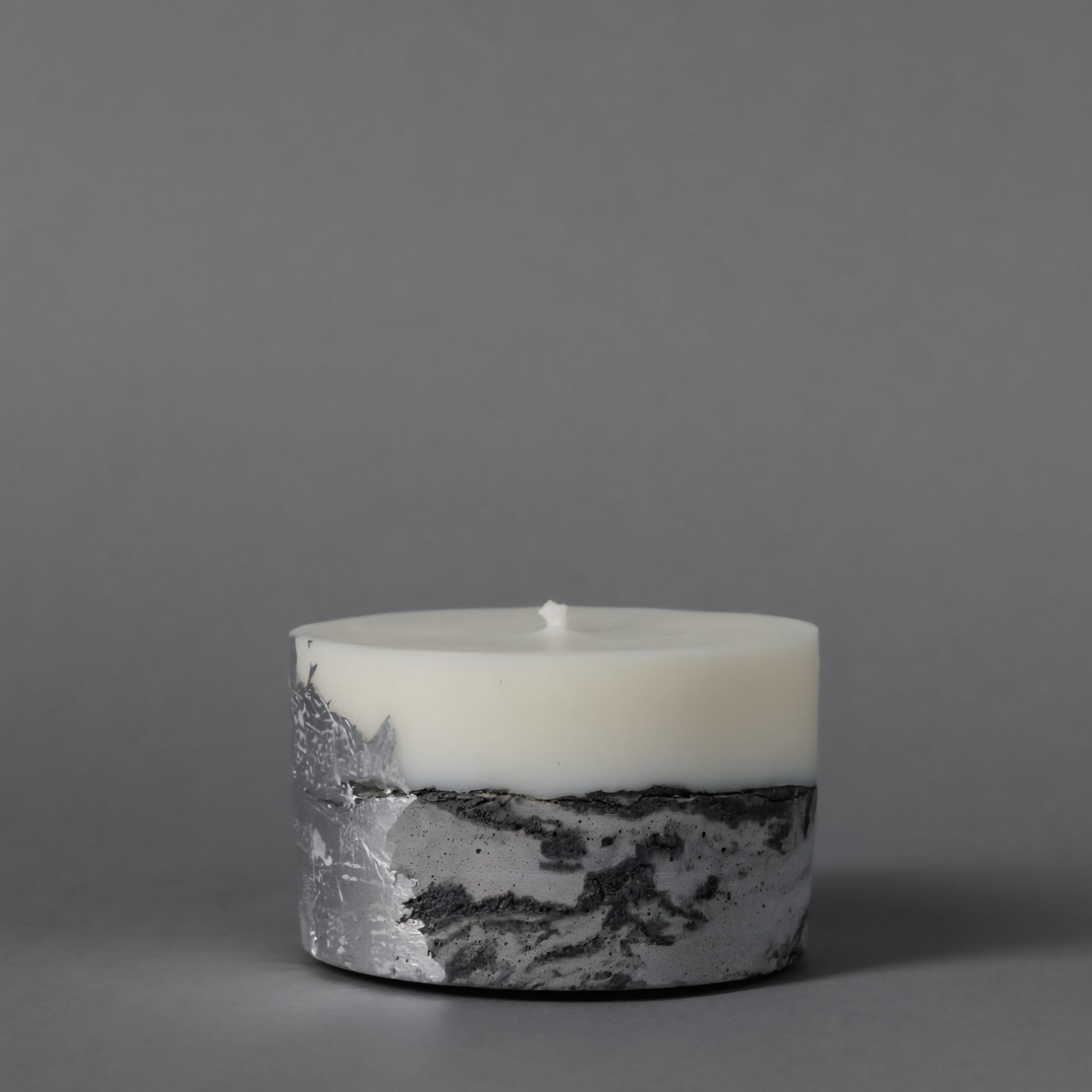 Cylindrical Candle — Marble