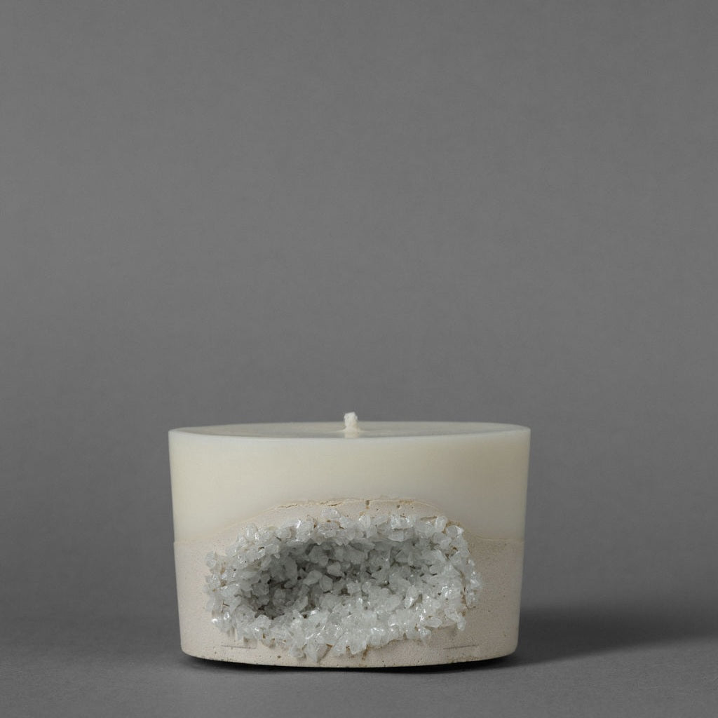 Oval Candle — Pearl