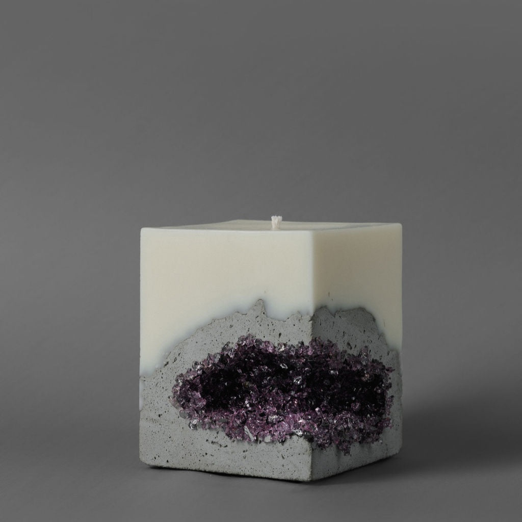 Square Candle — Purple
