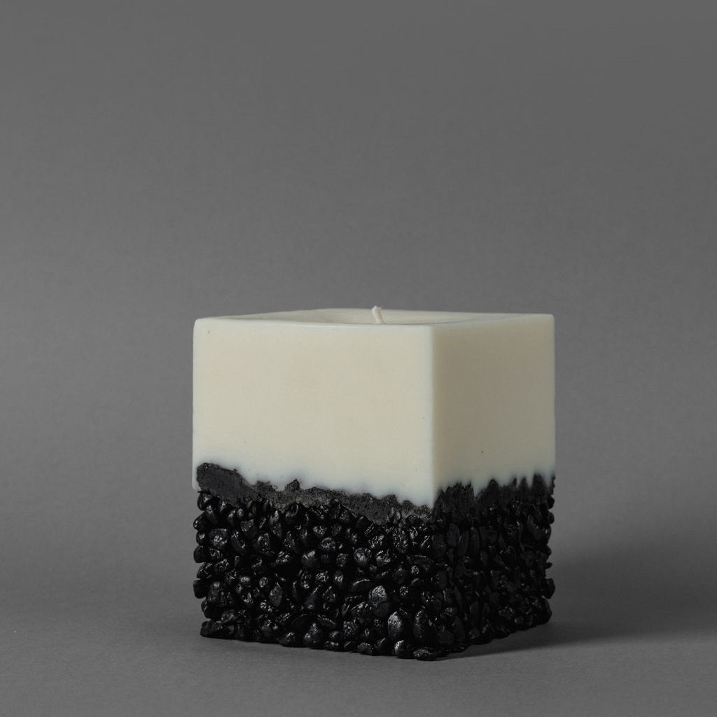 Square Candle — Black