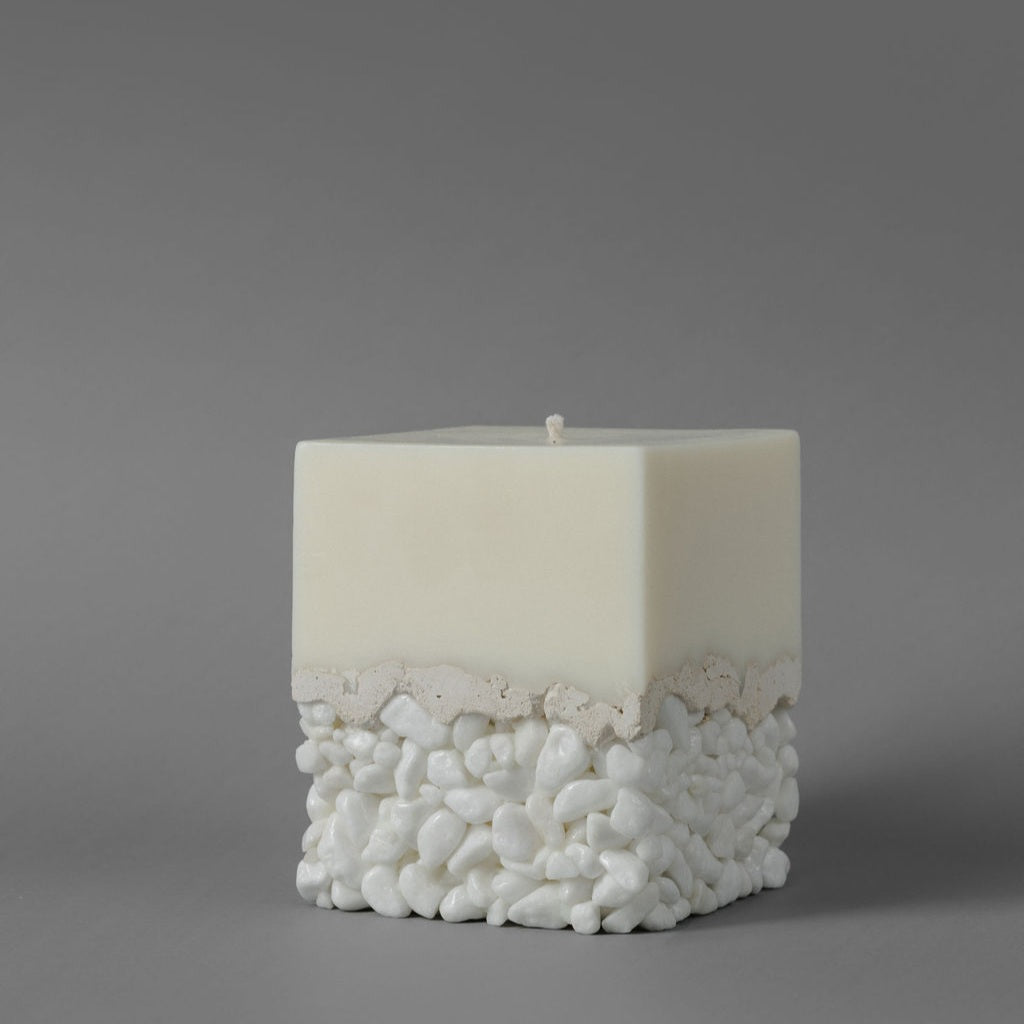 Square Candle — White